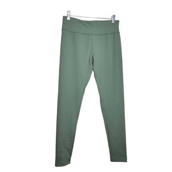 Danskin Stretch Athletic Workout Leggings Green Medium - Picture 1 of 11